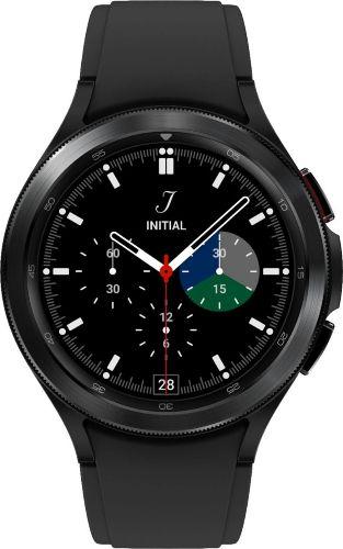Samsung  Galaxy Watch4 - 16GB - Black-Classic (Stainless Steel)-Ridge Sports Band-Black - Bluetooth - 42mm - Black - Classic (Stainless Steel) - Black - Ridge Sports Band - Fluoroelastomer - Pristine