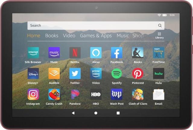 Amazon Fire HD 8 Tablet (2022) in Plum in Pristine condition