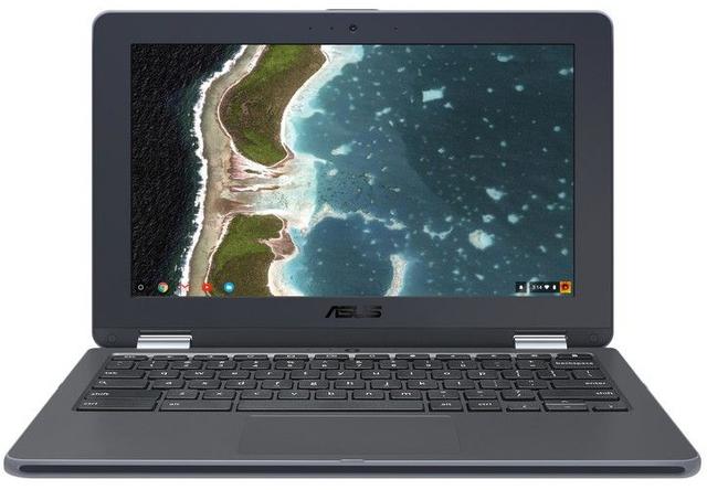 Asus Chromebook Flip C213 Laptop 11.6" Intel Celeron N3350 1.1GHz in Gray in Acceptable condition