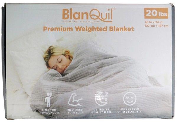 BlanQuil Premium 20lbs Weighted Blanket 48 x 74"