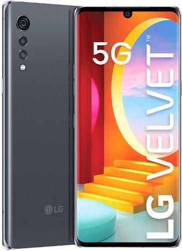 LG Velvet (5G) 128GB Unlocked in Aurora Grey in Acceptable condition