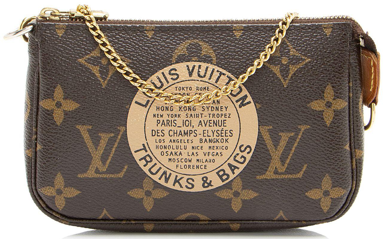 Louis Vuitton Limited Edition Monogram Canvas Trunks & Bags Mini Pochette Accessoires