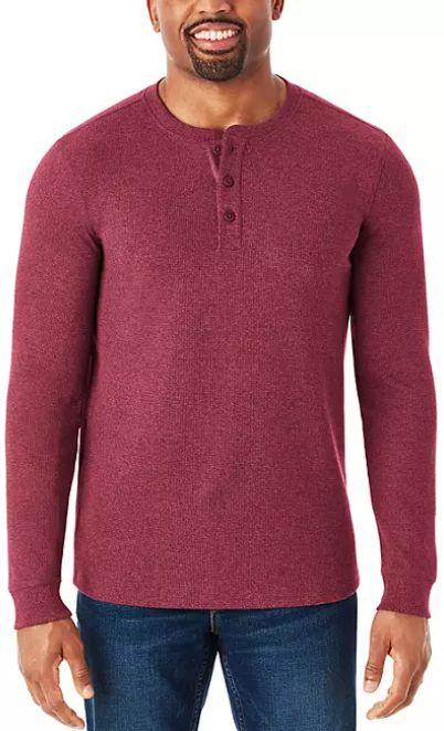 Member's Mark Thermal Henley