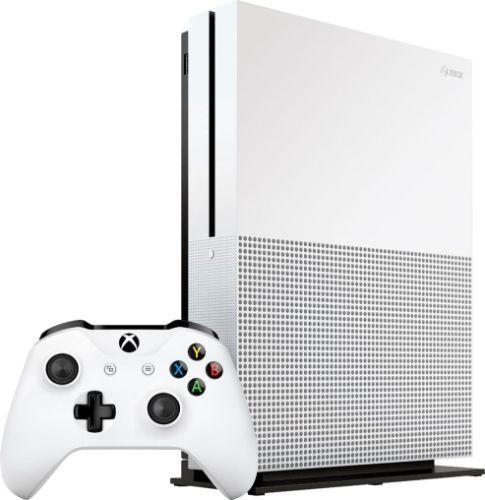 Microsoft Xbox One S Gaming Console (Disc Edition) 1TB in Robot White in Acceptable condition