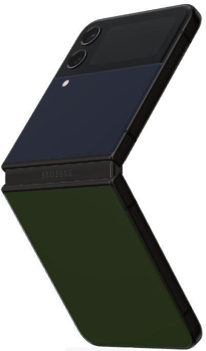 Galaxy Z Flip4 256GB Unlocked in Bespoke Edition (Navy/Black/Khaki) in Good condition